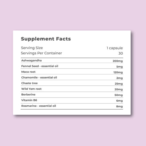 Lida Harmony Nutrition Facts