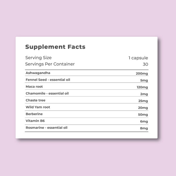 Lida Harmony Nutrition Facts