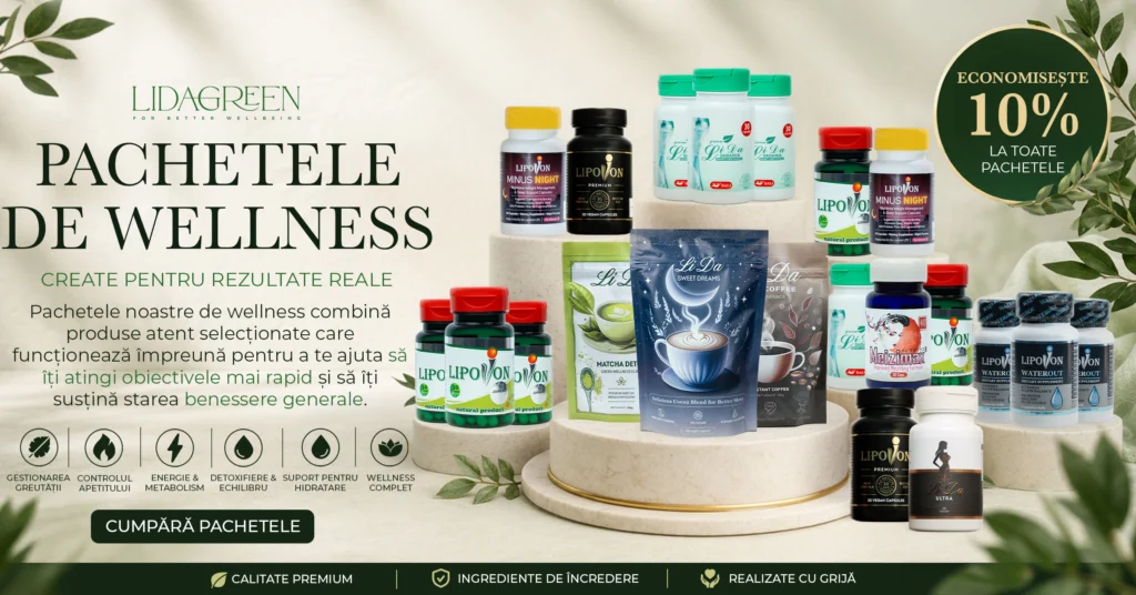 Toate pachetele Lida Green, inclusiv pachetul cu 3 Lipivon, beneficiază de o reducere de 10%